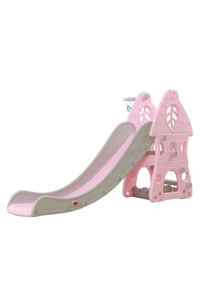 NOVOKIDS Slide for Kids NOVOKIDS™ Jumbo Castle, Indoor and Outdoor, 185 cm Sliding Slope, Max 50 Kg, Basket