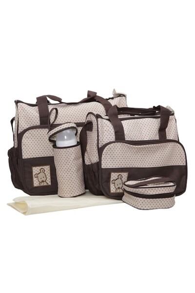 NOVOKIDS Set 3 genți pentru bebeluși NOVOKIDS™ Mastella atașabile la cărucior, Capacitate mare, Geantă termică pentru biberon inclusă