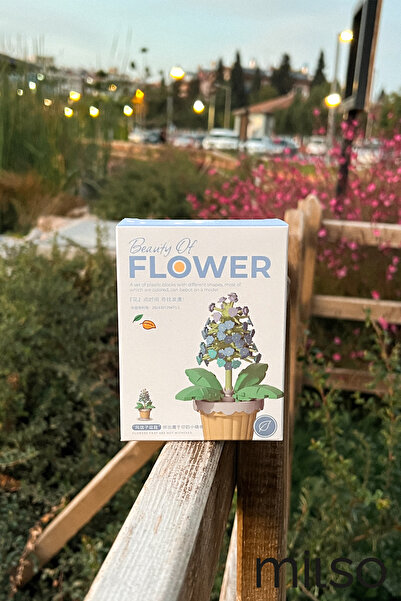 MİLSO Potted Flower Building Block Set – 260+ Pieces - Decorative Tabletop Plant Model - 1 Piece - 09