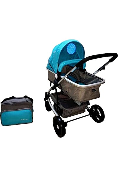 Baby Care Cărucior PRO YK 3 în 1 cu geantă pentru bebeluși, cadru din alumini...