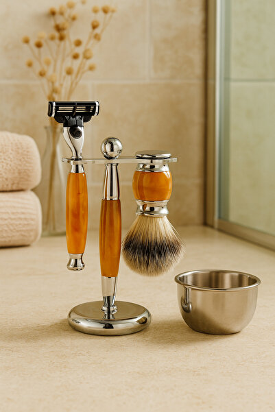 Transformacion Koleksiyon Tıraş Seti – 304 Cerrahi Çelik & Kemik Saplı | Çift...