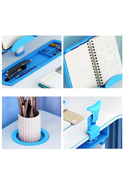 NOVOKIDS Birou pentru copii cu lampă încorporată Premium