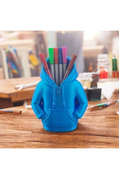 ASİL ÖZTÜRK BABY KİDS 3D Kapşonlu Hoodie Ceket Model Masaüstü Kalemlik Dekoratif Organizer