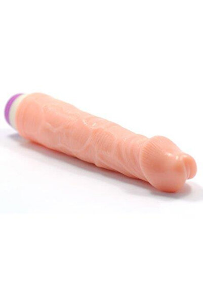 Kulis Grup Güçlü Titreşimli Esnek 20cm Realistik Klitoris Vibratör Gerçekci Penis Dildo