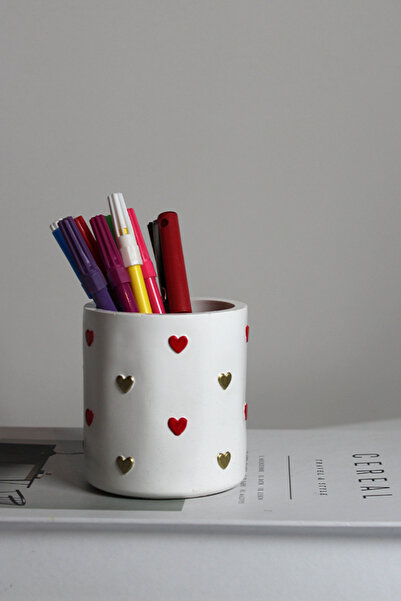 The Craft Thor Kalpli Beton Kalemlik | Dekoratif Masaüstü Organizer