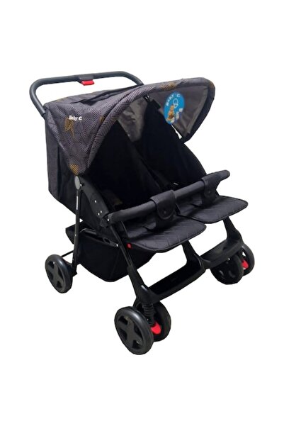 Baby Care Cărucior PRO P700 2 în 1 pentru gemeni nou-născuți, cadru din alumi...