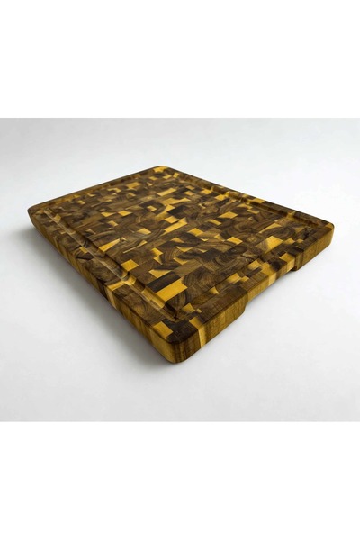 GUNBO HOME Acacia Cutting Board Xlarge Size Endgrain 40X32X3 cm Solid Wood Chopping Board Presentation Board