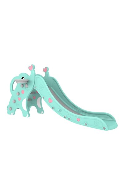 NOVOKIDS Tobogan Elephant™ pentru copii, interior și exterior, tobogan de 191 cm, maxim 40 kg, include minge de baschet