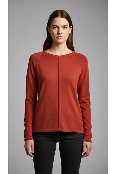 Digz fashion %100 Organic Cotton (Gots Sertifikalı) Kiremit Oversize İnce Tri...