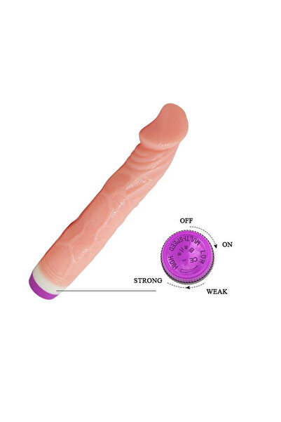 Kulis Grup Güçlü Titreşimli Esnek 20cm Realistik Klitoris Vibratör Gerçekci Penis Dildo
