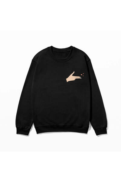 SVART WEAR Суитшърт с принт 100% памук Овърсайз Моден Забавен суитшърт с принт