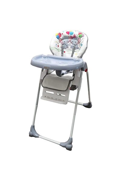 Baby Care Scaun de masa pentru copii si bebe CC reglabil in 3 trepte, Pliabil, Centura de siguranta,