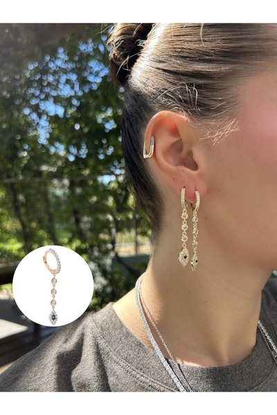 Finery by Nerrs Chain Eye Design Earrings