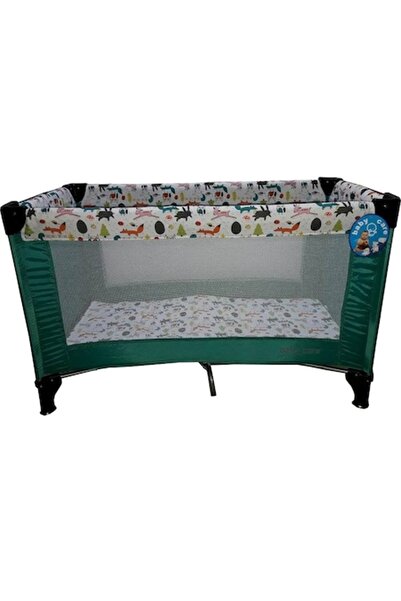 Baby Care ™ PRO Foldable Baby Crib with Mosquito Net and Carry Bag, Green