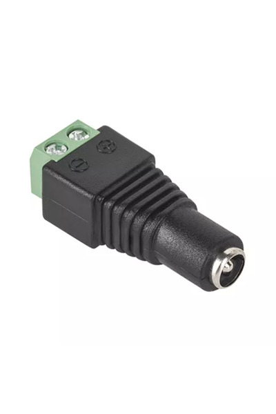OEM DC plug 2.5x5.5mm female quick connector with screw