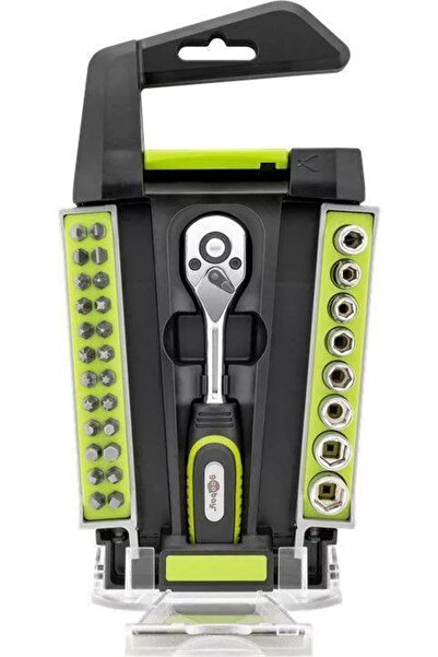 goobay Ratchet socket wrench with 24 bits and 7 sockets
