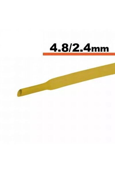 OEM Yellow heat shrink tube 4.8mm/ 2.4mm 0.5m