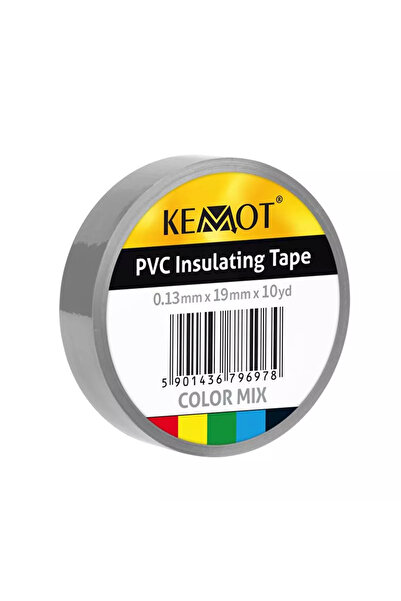 Kemot Insulating tape 0.13x19x10YD gray