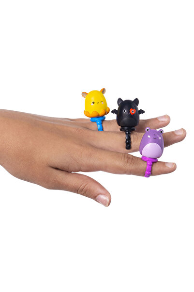 LC Waikiki Squishmallows Squish-A-Longs 3 Figures + Ring Surprise Pack with Bag Series 2 Al0075