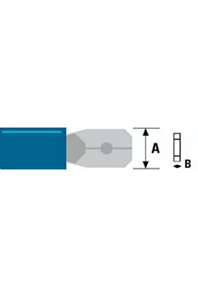 OEM Papuc FAST ON PLUG 6.3/0.8mm albastru