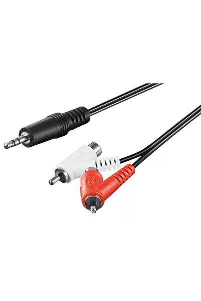 OEM Cablu audio Jack 3.5 mm tata STEREO la 2x RCA tata-mama 1.5m Goobay
