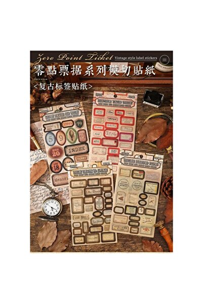 İthal E3-6 foi de autocolante vintage washi - Număr: 2