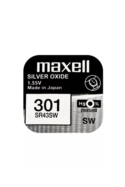 OEM Baterie ceas Maxell SR43SW V301 AG12 1.55V oxid de argint 1 buc.