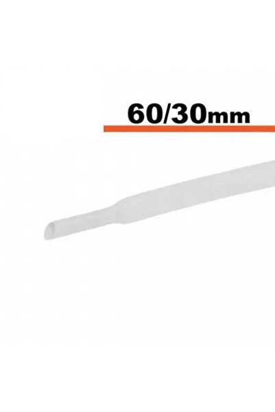 OEM White heat shrink tube 60mm/ 30mm 0.5m