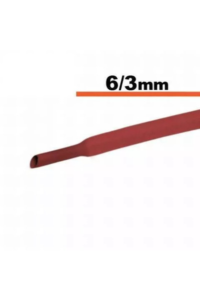 OEM Red heat shrink tube 6mm/ 3mm 0.5m
