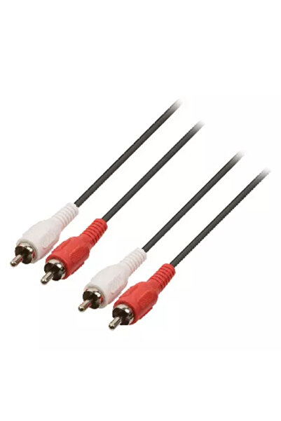 OEM Cablu audio stereo RCA 5m 2x RCA tata - 2x RCA tata negru Valueline