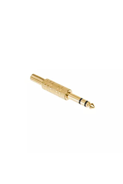 OEM Βύσμα Jack 6,3 mm στερεοφωνικό αρσενικό, επιχρυσωμένο μέταλλο