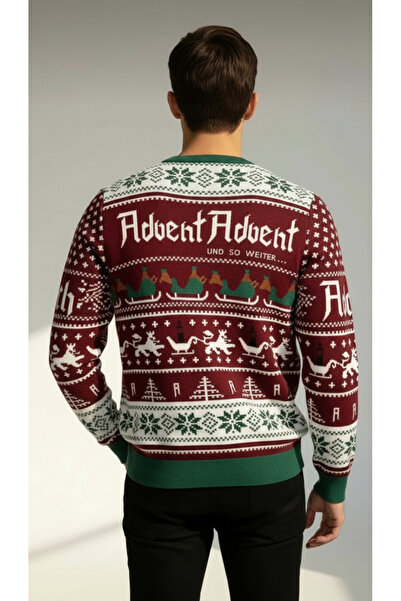 Digz fashion سترة تريكو مصنوعة من القطن بنسبة 100% تحمل طابع العام الجديد