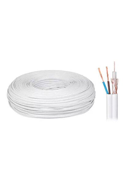 OEM Cablu coaxial 75ohmi K-60 5.8mm cupru/cupru si alimentare 2x0.5mm cupru C...