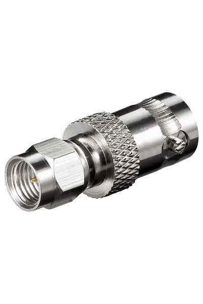 OEM Adaptor SMA tata - BNC mama pini auriti pentru cablu RG 174/U Goobay 11856