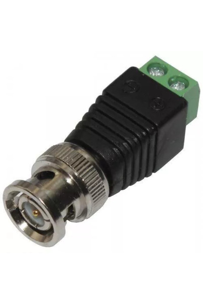 OEM BNC male power plug terminal block for CCTV with quick screw terminal block