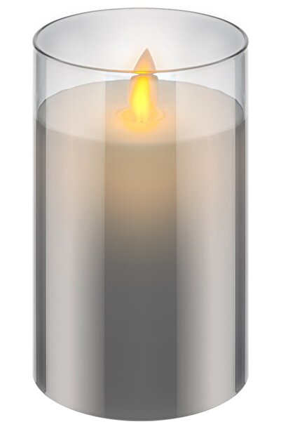 goobay LED Real Wax Glass Candle 7.5x12.5cm 60371