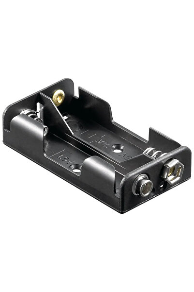 goobay Suport baterii 2x AA R6 cu Conector Tip 9V 46904