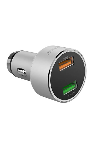 Orico Incarcator auto 2x USB QC3 UPC-Q2 12-24V 30W argintiu