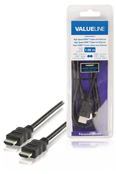 OEM High Speed ​​HDMI Cable with Ethernet Function 1m VALUELINE