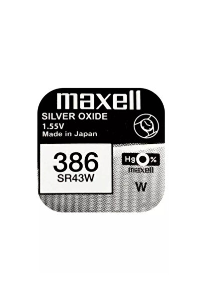 OEM Baterie ceas Maxell SR43W V386 AG12 1.55V oxid de argint 1 buc.