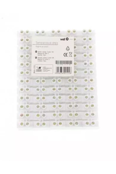 OEM Reglete din plastic 10mm 10A formă U 12 bucăți Well