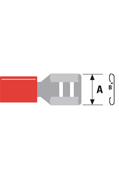 OEM Conector papuc 6.3mm 0.8mm Valueline