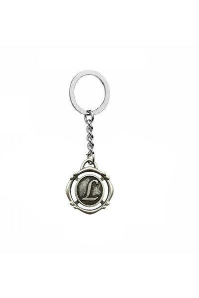 Herşey Nota Letter L Antique Unisex Keychain – Personal, Elegant and Original Design