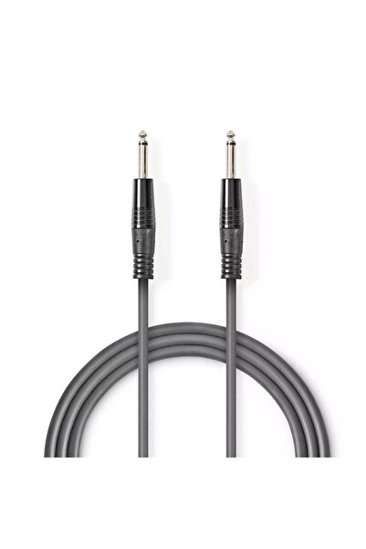 OEM Cablu audio Jack Mono 6.35 mm tata - Jack Mono 6.3 mm tata 1.5m Nedis