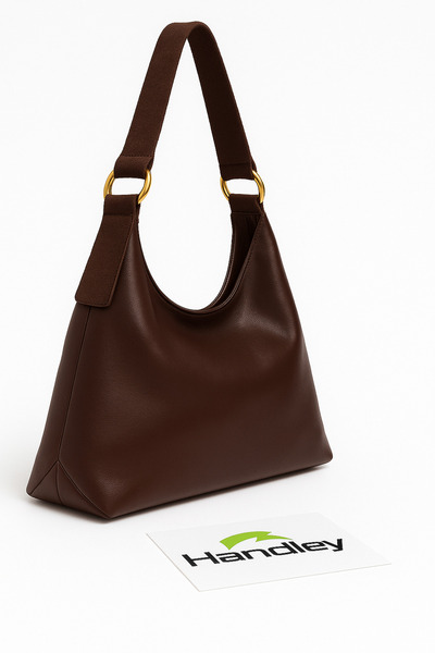 Handley حقيبة كتف فاخرة غير رسمية بحزام من الجلد السويدي