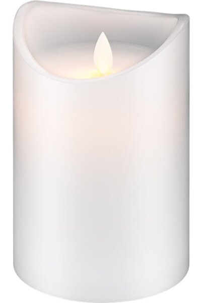 goobay LED Candle Real Wax white 10x15cm 66521