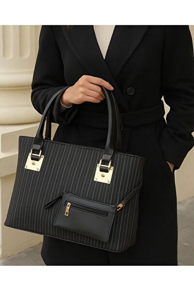 Femaura Bag - F10 Model Wallet Detailed Velvet Texture Women's Shoulder Bag.