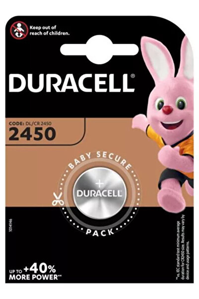 OEM Duracell lithium battery CR2450 3V diameter 25mm x h5mm 1pc