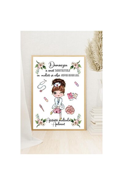 CrisPrint Personalized Frame with Message – Gift for Doctor or Nurse