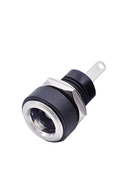 OEM Mufa alimentare pe panou 5.5x2.5 mm DC negru cu filet lung si piulita GBC...